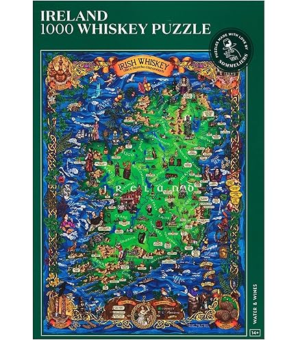 Amazon | スコットランドウイスキーパズル - 手描きのジグソーパズル